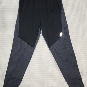 Asics Mens Charcoal and Black Joggers